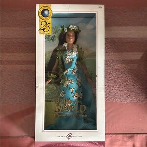 Pink Label Barbie Collector Princess of the Pacific Islands in Blue and Green